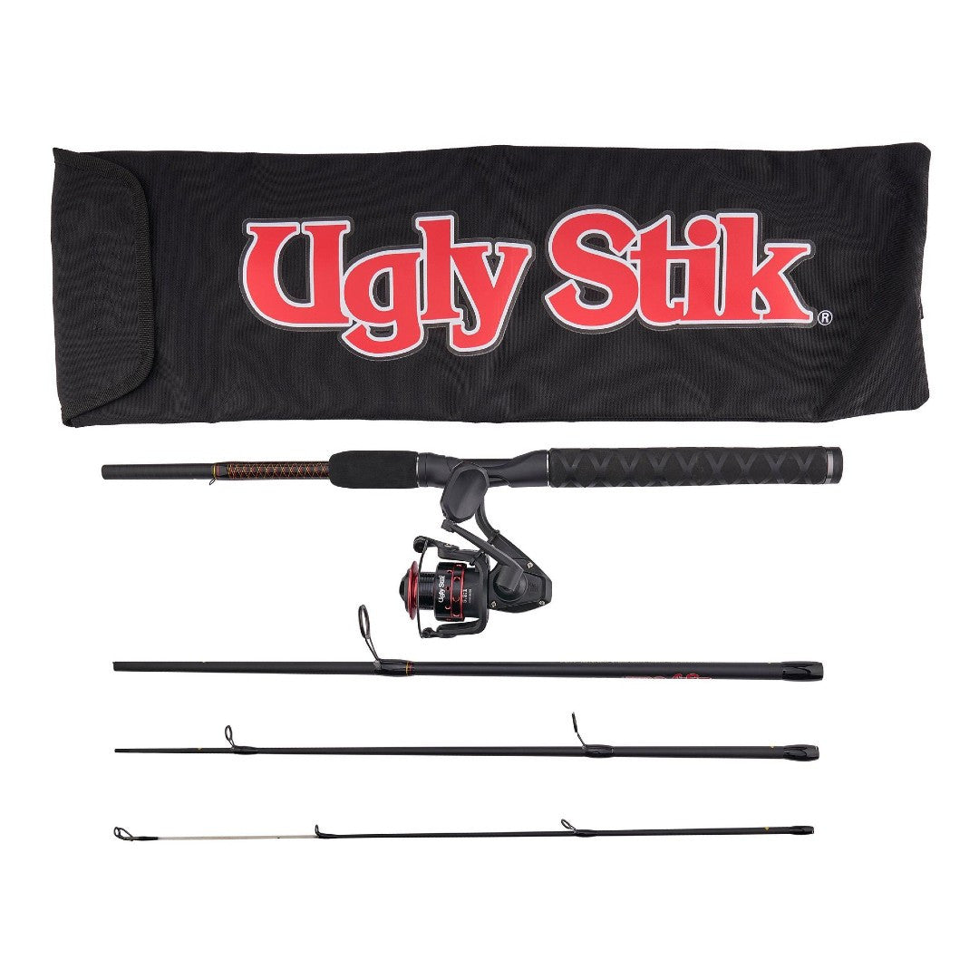 UGLY STIK GX2 SPINNING TRAVEL KIT - 7" 4PC M
