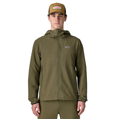 PATAGONIA M'S R1 TECHFACE FITZ ROY TROUT HOODY