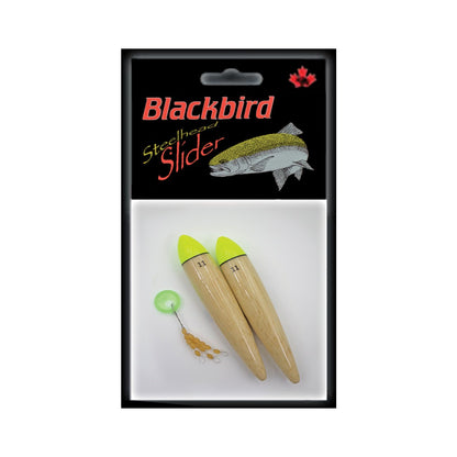REDWING BLACKBIRD STEELHEAD SLIDER BALSA FLOAT WITH STOPPERS