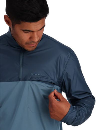 SIMMS MEN'S SOLARFLEX WIND HALF ZIP SHIRT