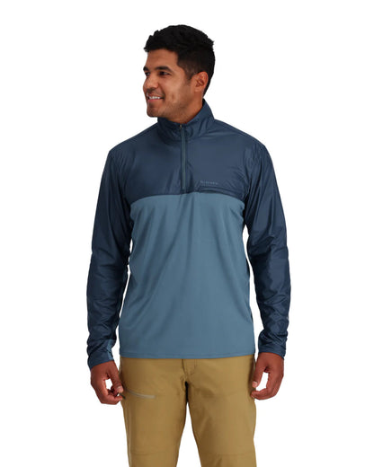 SIMMS MEN'S SOLARFLEX WIND HALF ZIP SHIRT