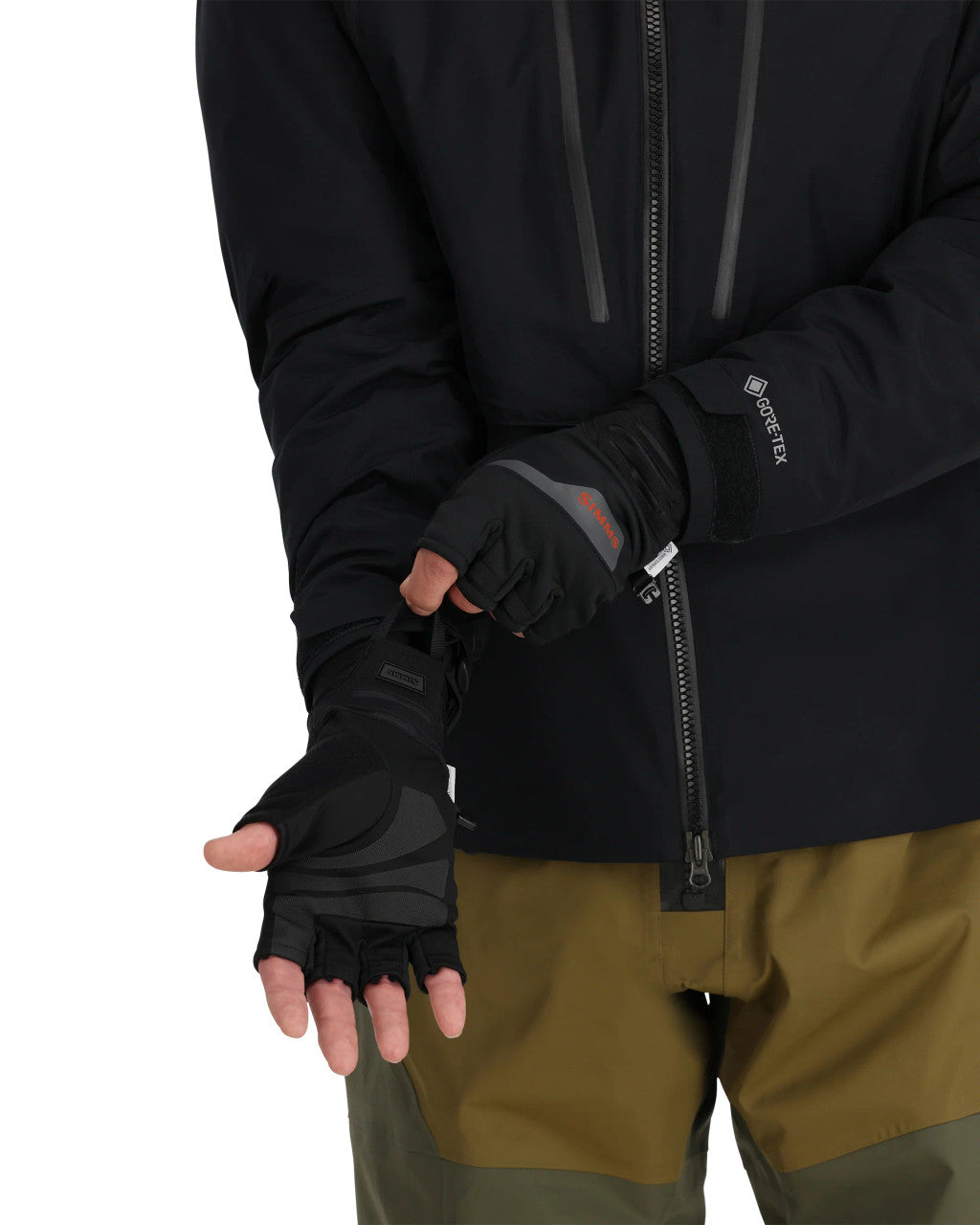 SIMMS WINDSTOPPER HALF-FINGER GLOVE
