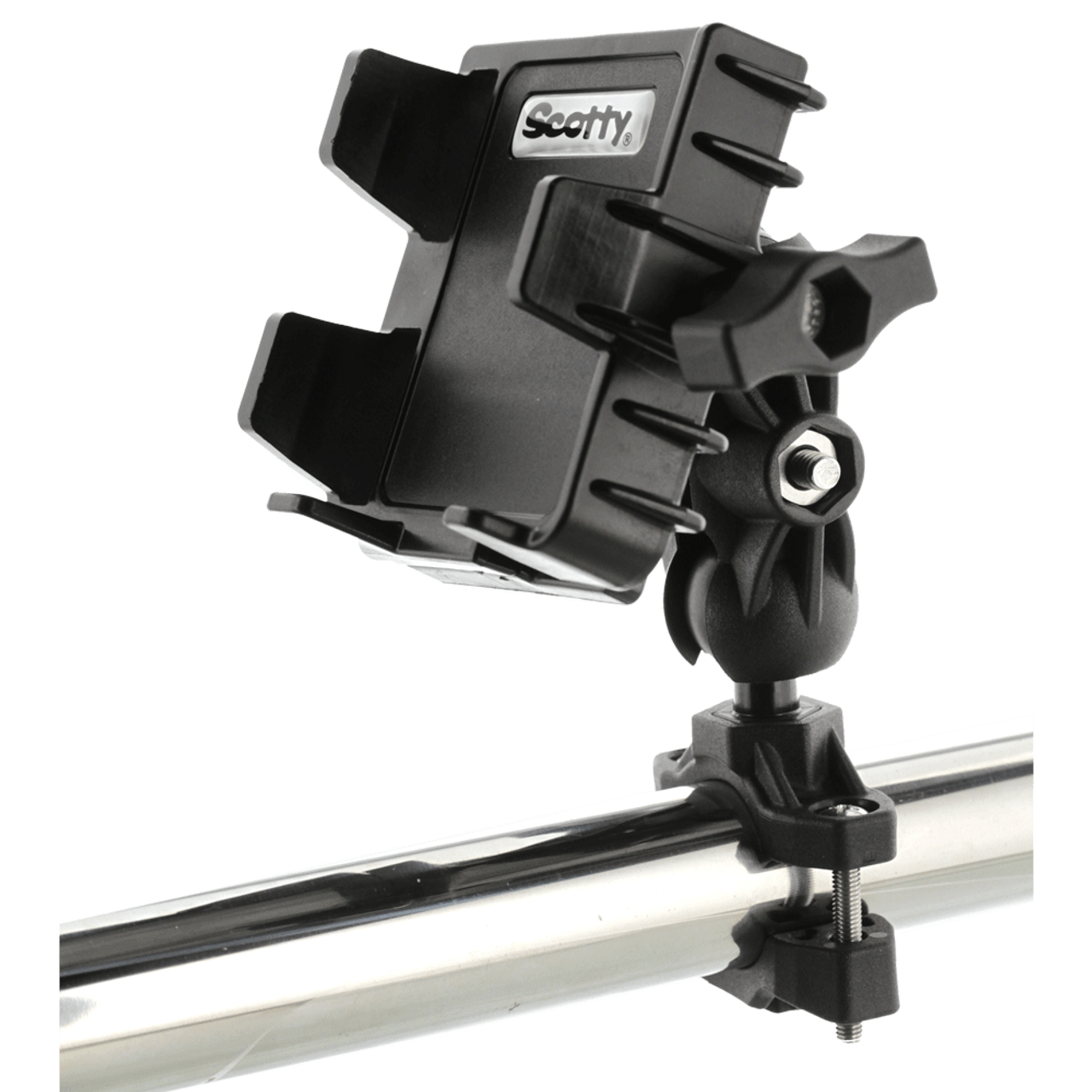 SCOTTY PHONE HOLDER WITH POST/TRACK AND RAIL MOUNTS S139