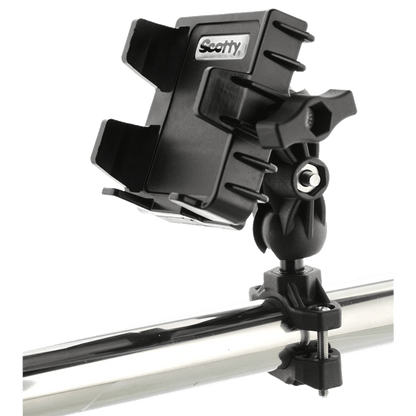 SCOTTY PHONE HOLDER WITH POST/TRACK AND RAIL MOUNTS S139