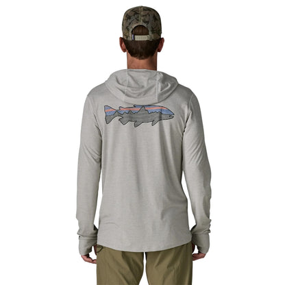 PATAGONIA MEN'S CAPILENE COOL SUN HOODY - FITZ ROY TROUT