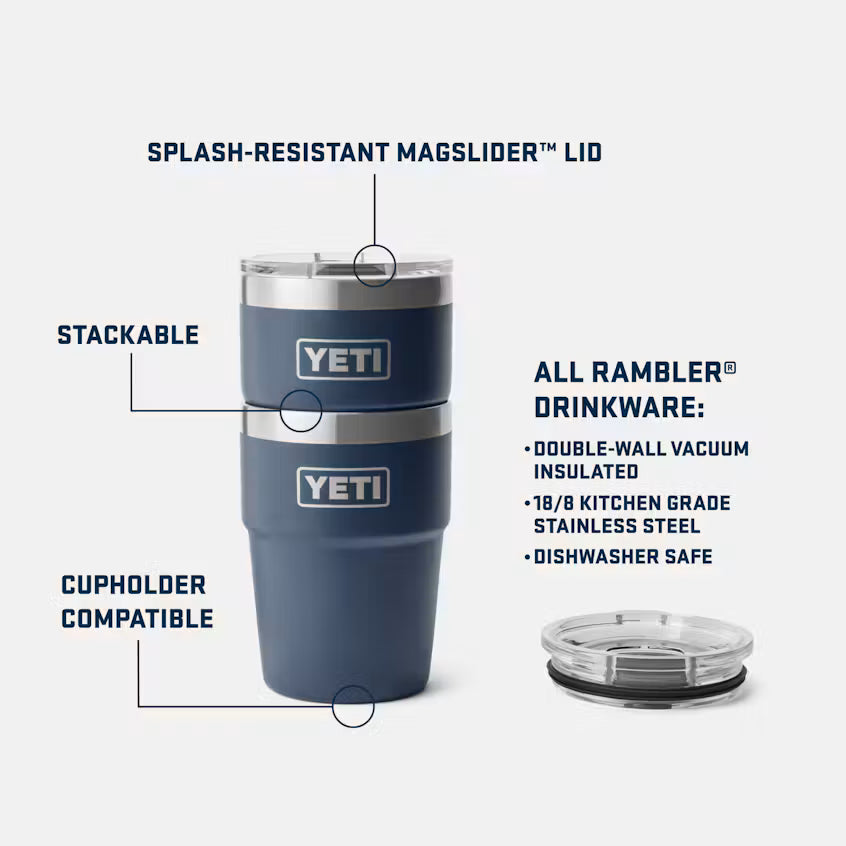 YETI RAMBLER STACKABLE CUP 16 OZ