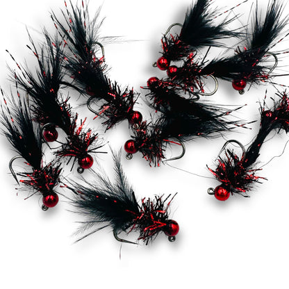 TODD'S MENACE BOMBER JIG FLY #10 BARBLESS