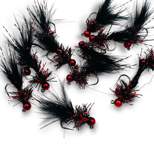 TODD'S MENACE BOMBER JIG FLY #10 BARBLESS