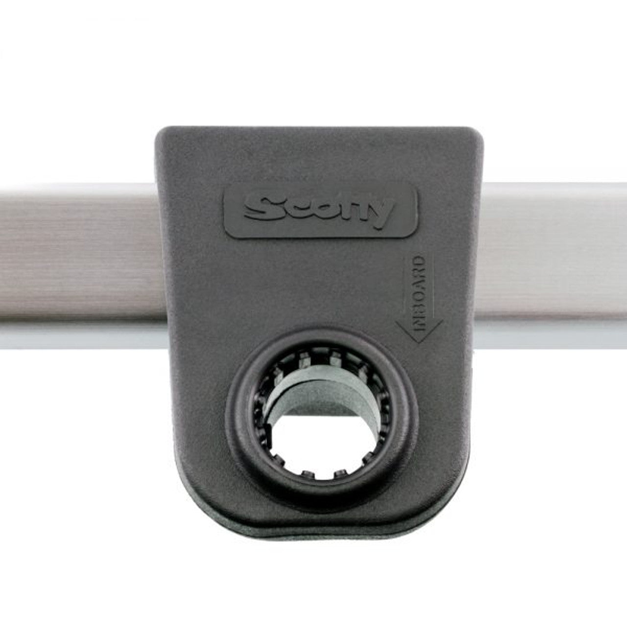 SCOTTY MOUNT ADAPTER 1 1/4"  SQUARE RAIL BLACK S243-BK