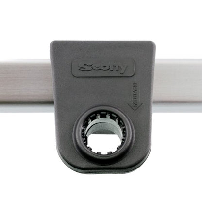 SCOTTY MOUNT ADAPTER 1 1/4"  SQUARE RAIL BLACK S243-BK