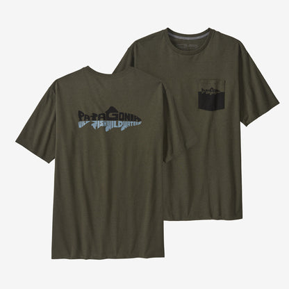 PATAGONIA M'S WILD WATERLINE POCKET RESPONSIBILI-TEE