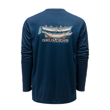 GRUNDENS DRIFT BOAT LS TECH TEE