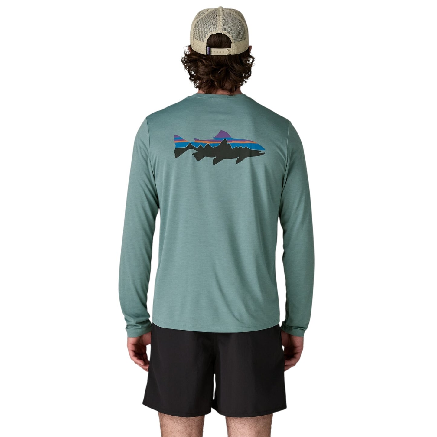 PATAGONIA MEN'S L/S CAPILENE COOL DAILY SHIRT - FITZ ROY TROUT
