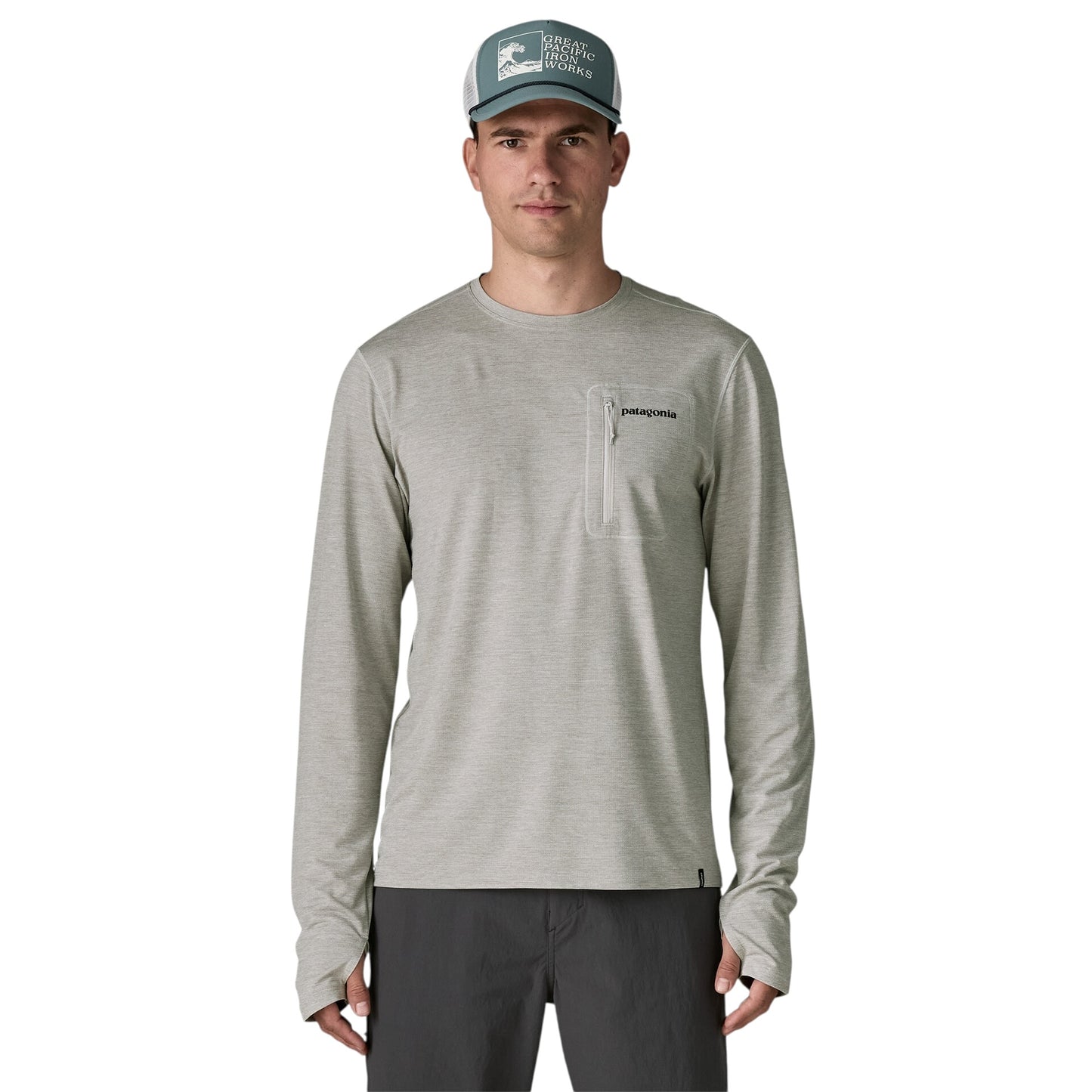 PATAGONIA MEN'S L/S CAPILENE COOL SUN SHIRT - FITZ ROY TROUT