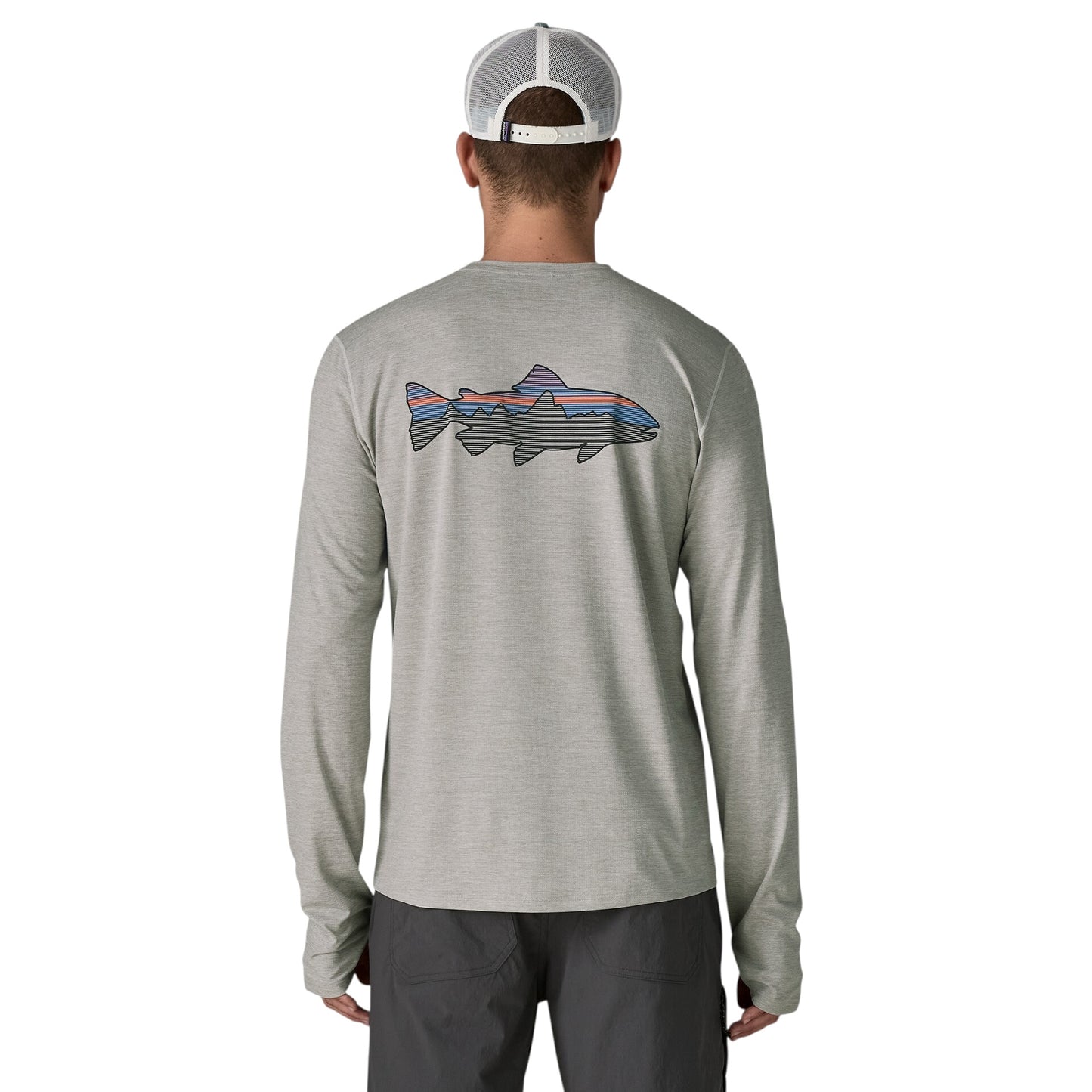 PATAGONIA MEN'S L/S CAPILENE COOL SUN SHIRT - FITZ ROY TROUT