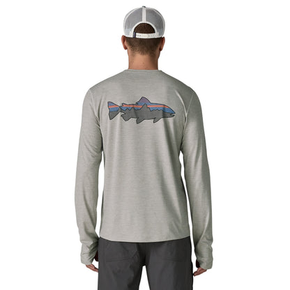 PATAGONIA MEN'S L/S CAPILENE COOL SUN SHIRT - FITZ ROY TROUT
