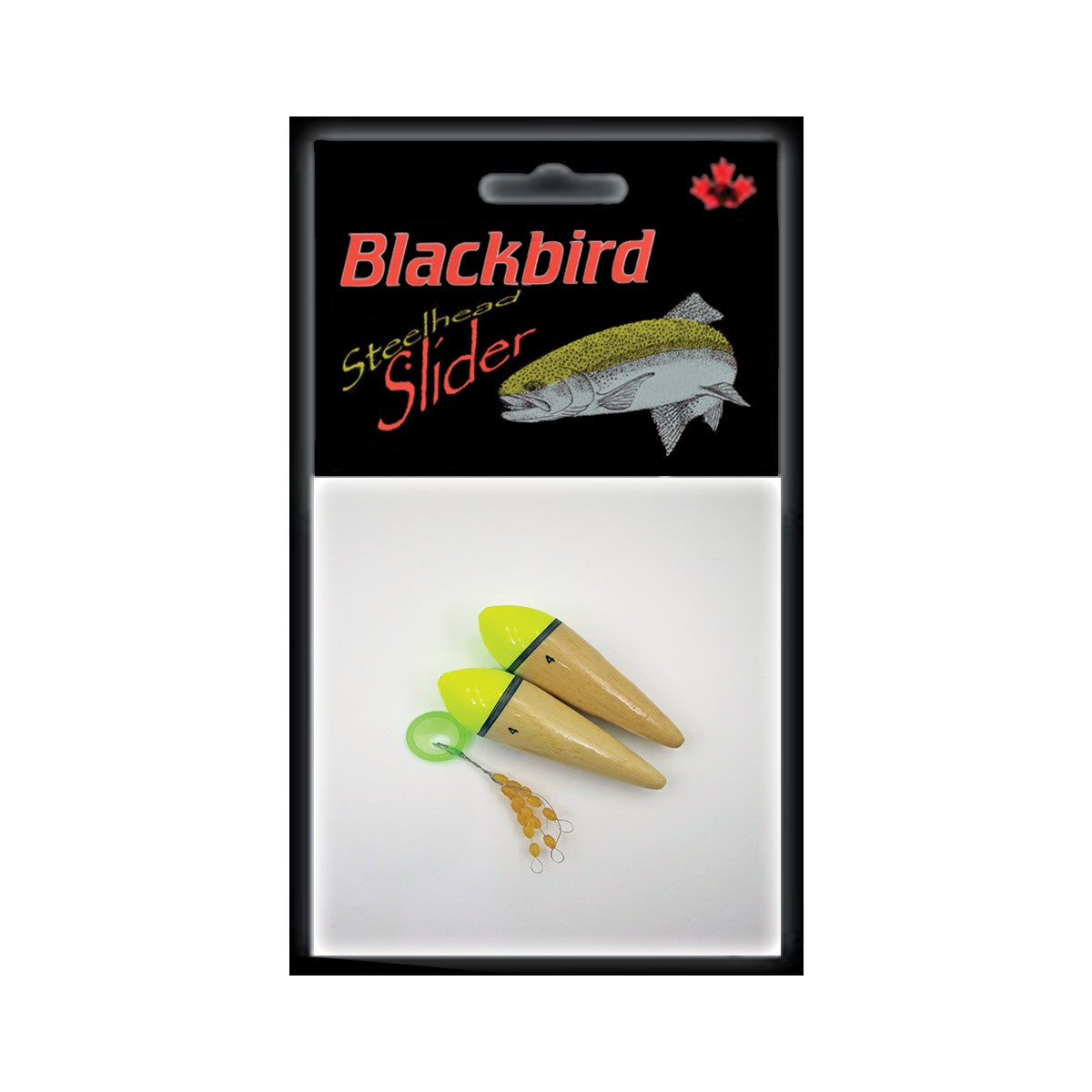 REDWING BLACKBIRD STEELHEAD SLIDER BALSA FLOAT WITH STOPPERS