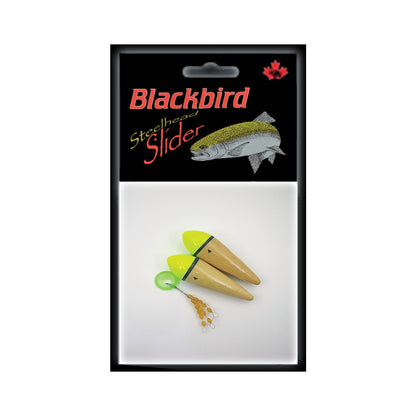 REDWING BLACKBIRD STEELHEAD SLIDER BALSA FLOAT WITH STOPPERS