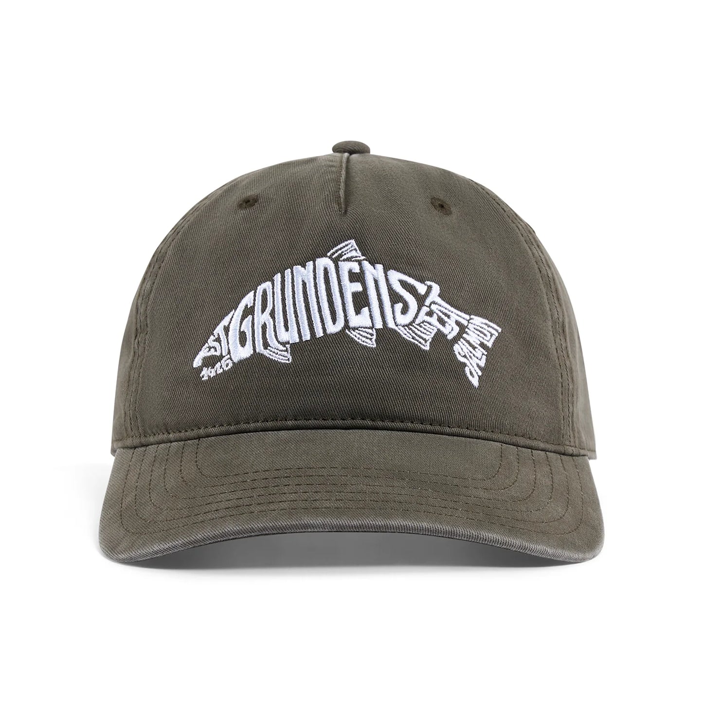 GRUNDENS SALMON EAT YOUR WORDS RX TRUCKER HAT