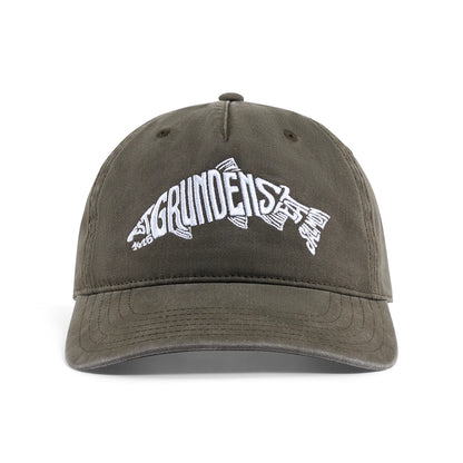 GRUNDENS SALMON EAT YOUR WORDS RX TRUCKER HAT