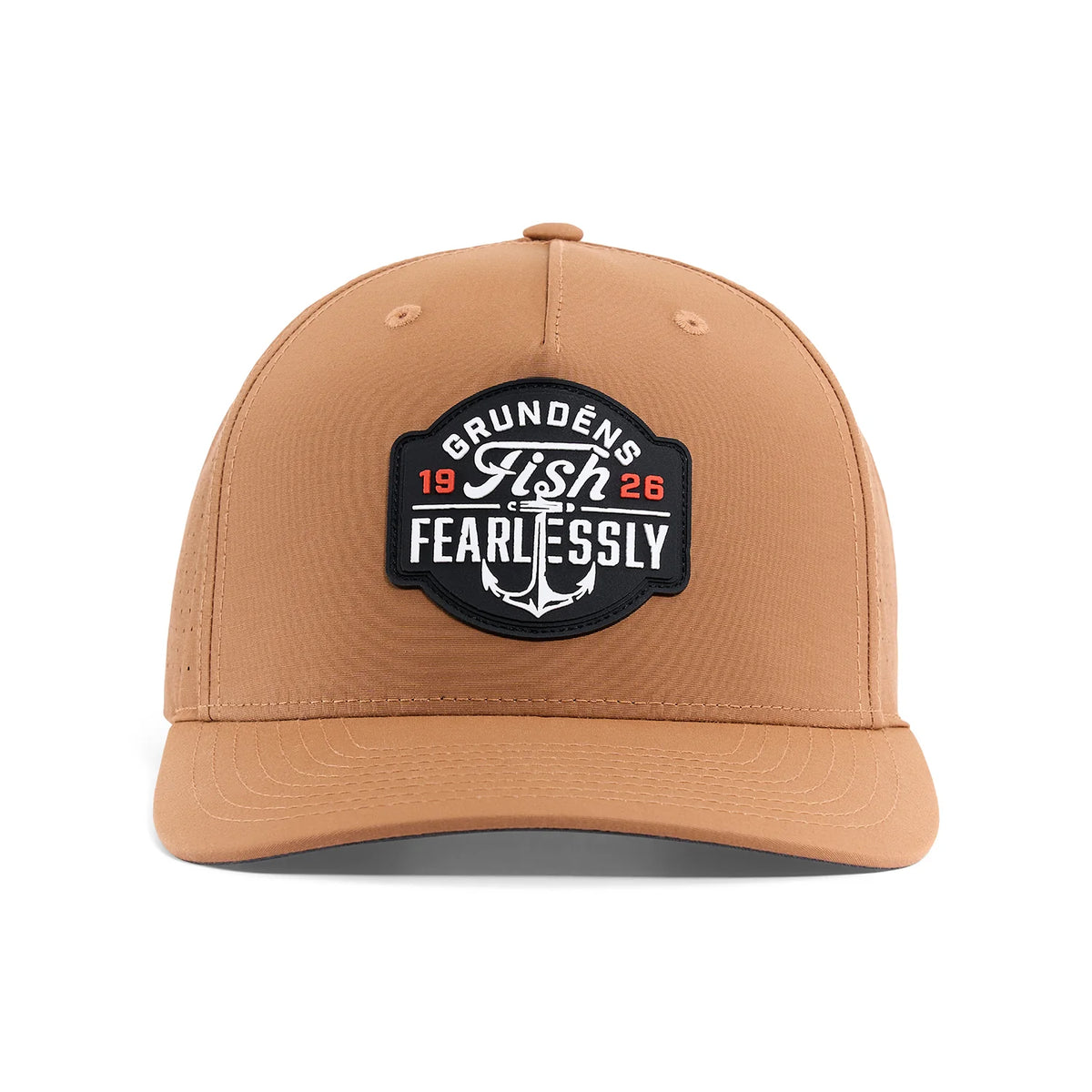 GRUNDENS FISH FEARLESSLY VENTED HAT