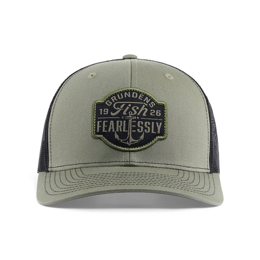 GRUNDENS FISH FEARLESSLY TRUCKER HAT