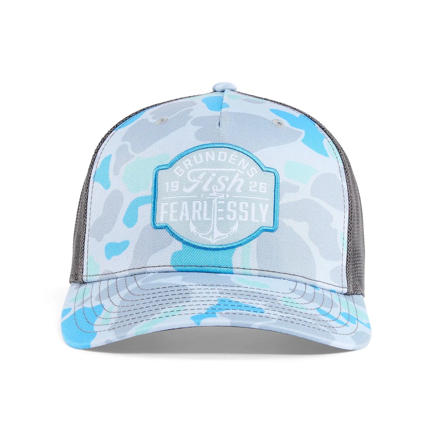 GRUNDENS FISH FEARLESSLY TRUCKER HAT