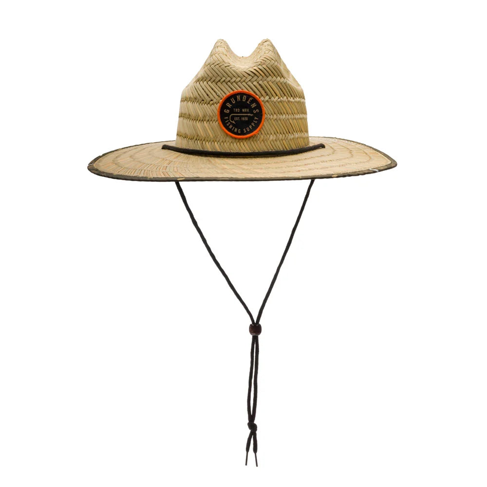 GRUNDENS WATERMAN STRAW HAT - REED