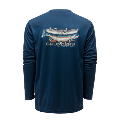 GRUNDENS DRIFT BOAT LS TECH TEE