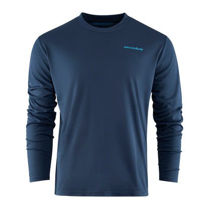 GRUNDENS LOGO BOAT LS TECH TEE
