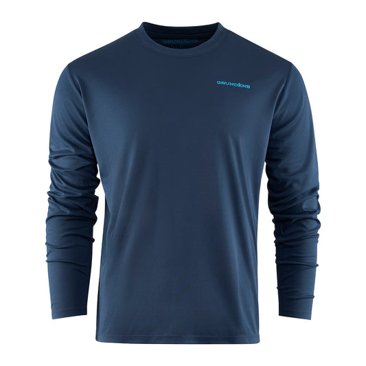 GRUNDENS LOGO BOAT LS TECH TEE