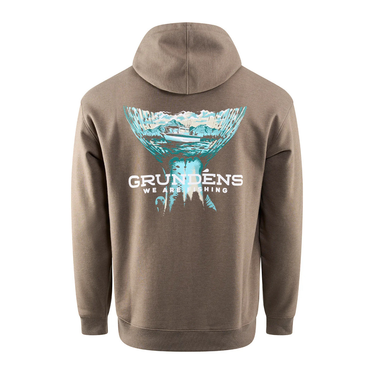 GRUNDENS SALMON TAILSCAPE HOODIE