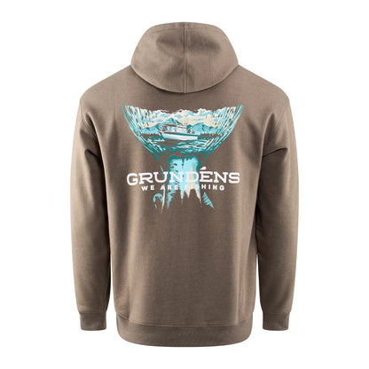 GRUNDENS SALMON TAILSCAPE HOODIE