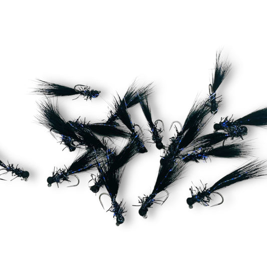 TODD'S MINI STEALTH BOMBER JIG FLY #14 BARBLESS