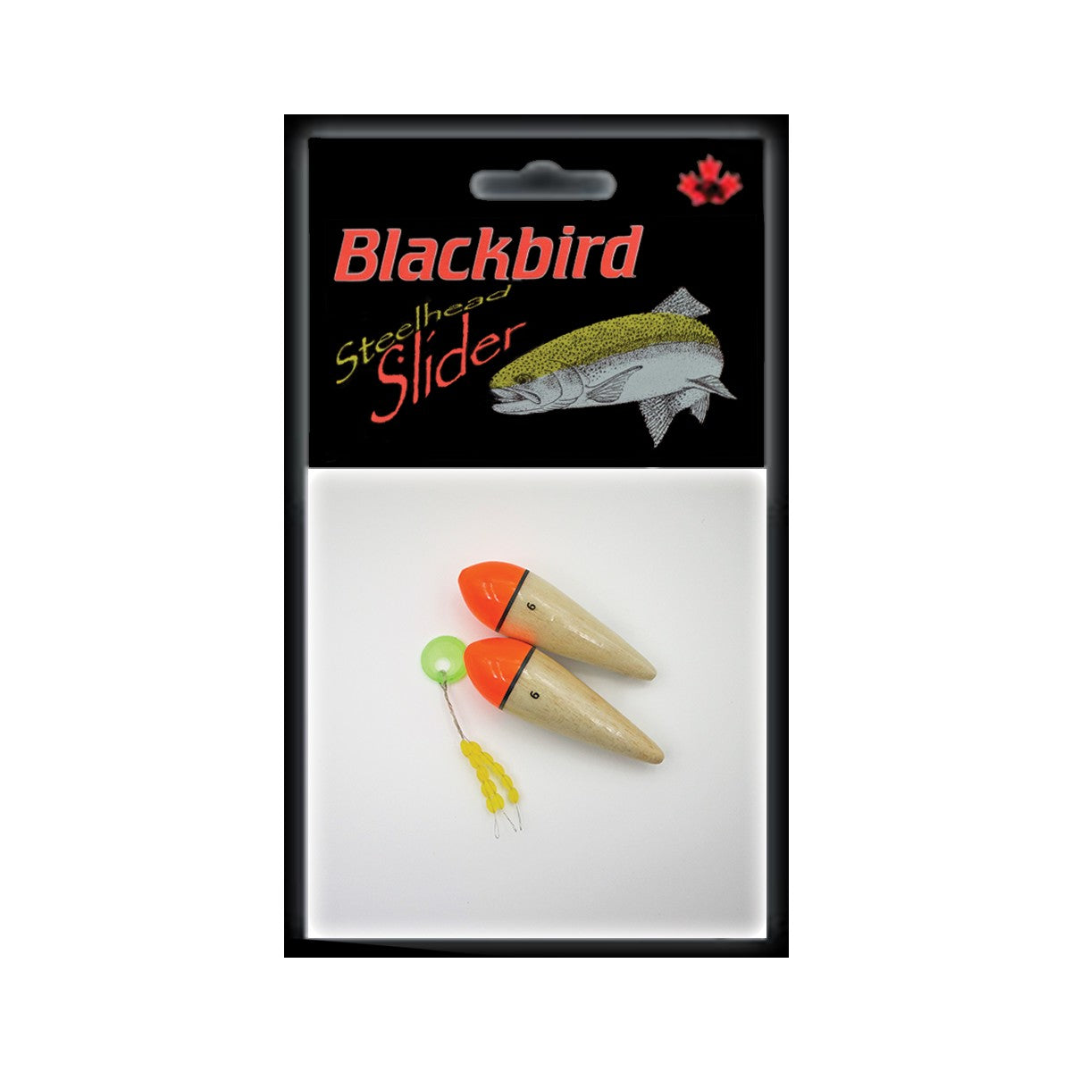 REDWING BLACKBIRD STEELHEAD SLIDER BALSA FLOAT WITH STOPPERS