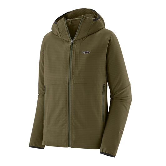 PATAGONIA M'S R1 TECHFACE FITZ ROY TROUT HOODY