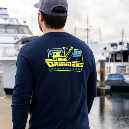 GRUNDENS COMMERCIAL BOAT LS T-SHIRT