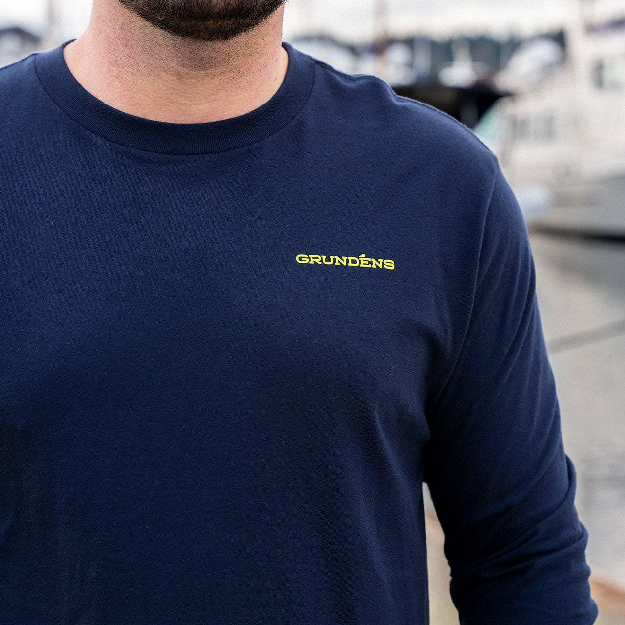 GRUNDENS COMMERCIAL BOAT LS T-SHIRT