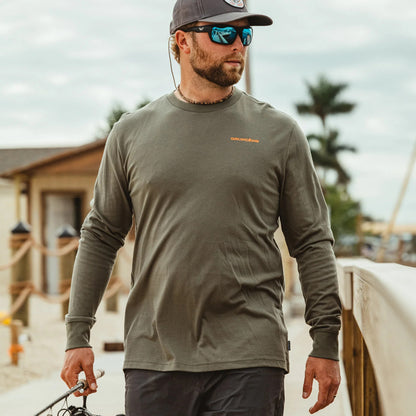 GRUNDENS LOGO ANCHOR LS T-SHIRT