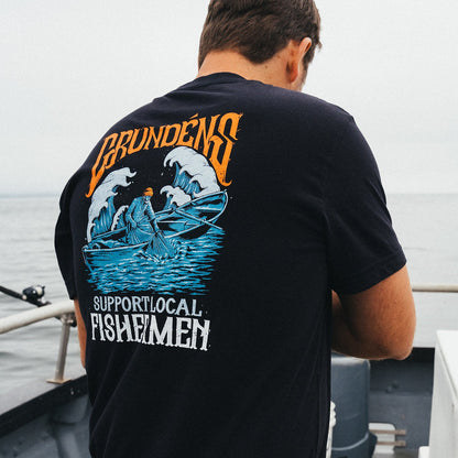 GRUNDENS SUPPORT FISHERMEN SS TEE
