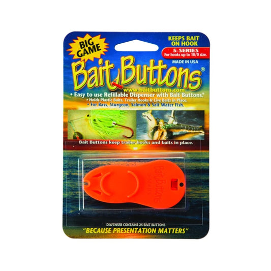 BAIT BUTTONS BIG GAME - DISPENSER W/ 25