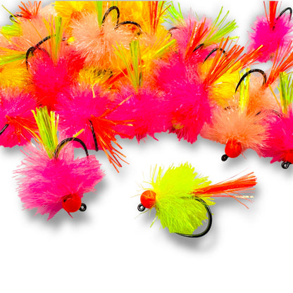 TODD'S HOT BUTT BLOB BOMBER JIG FLY #10 BARBLESS TUNGSTEN