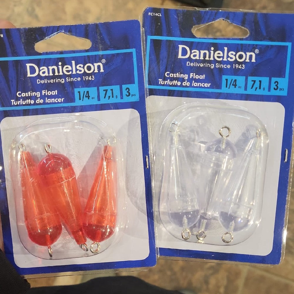 DANIELSON CASTING FLOAT 1/4 OZ 3PK