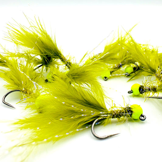 TODD'S DAMSEL BOMBER JIG FLY #10 BARBLESS