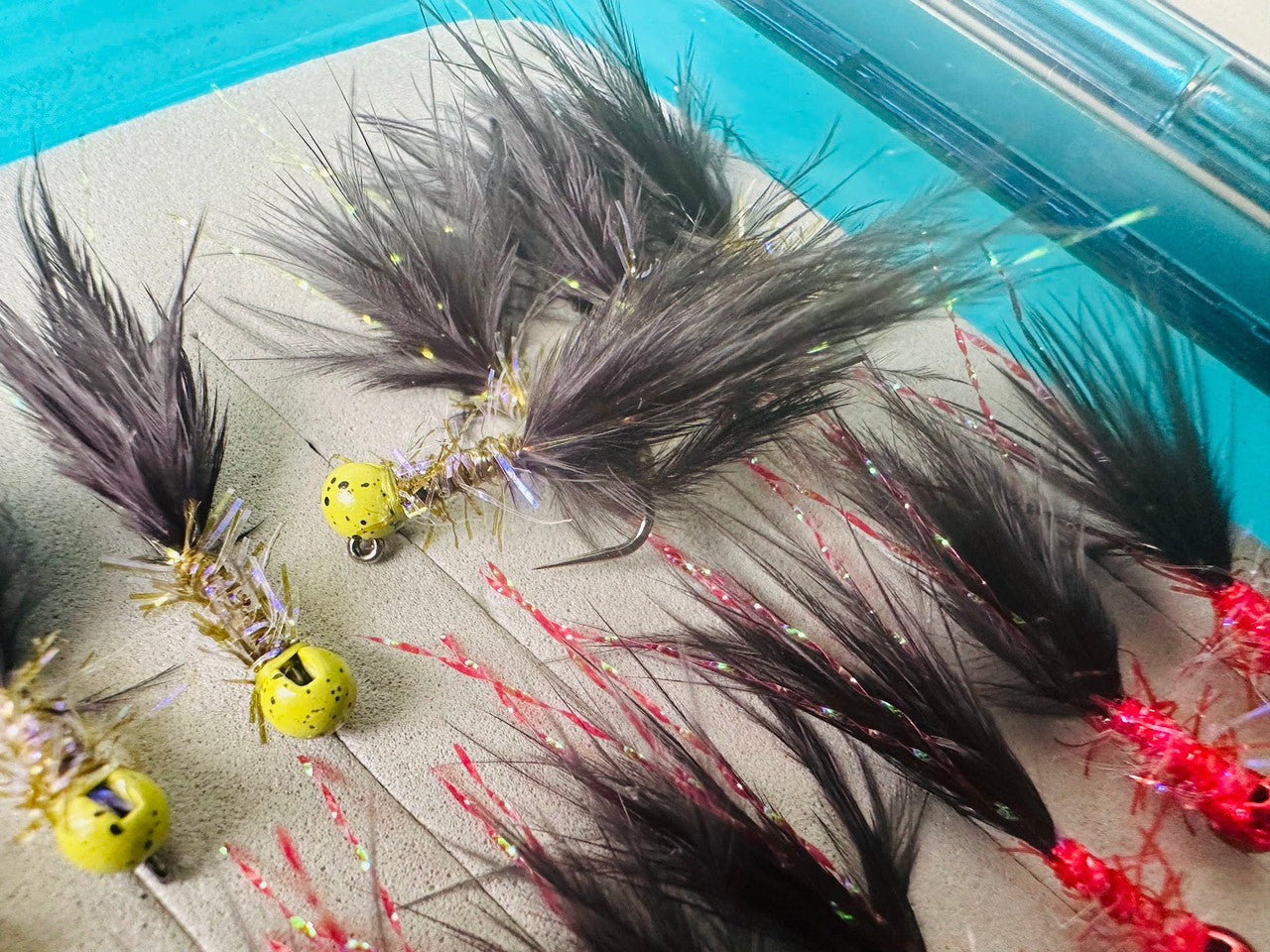 TODD'S CAMO BOMBER JIG FLY #10 BARBLESS