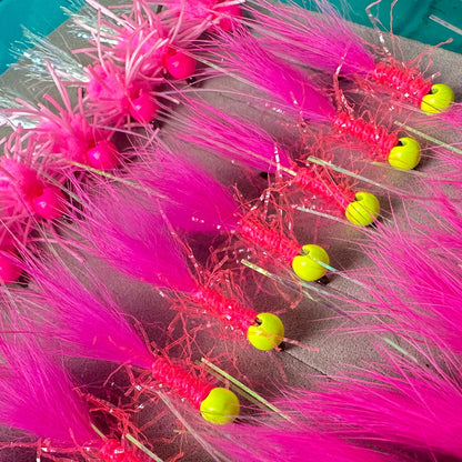 TODD'S SALMON MUTANT BOMBER JIG FLY #8 BARBLESS