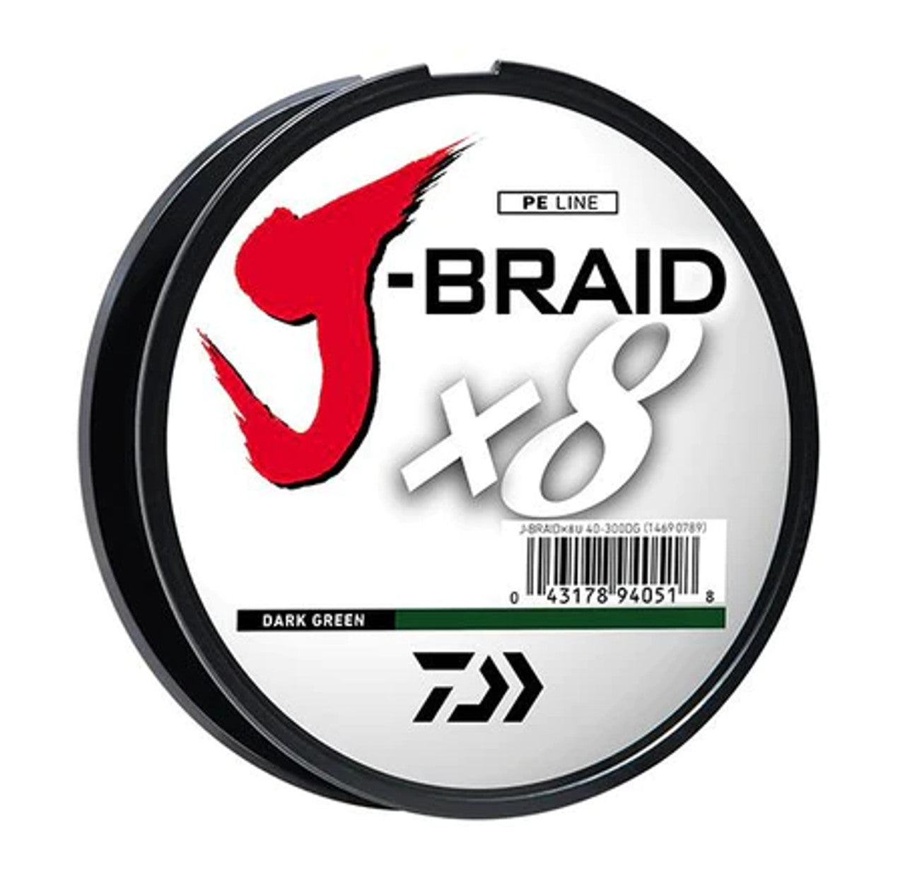 DAIWA J-BRAID X8 GRAND 300YD FILLER SPOOL