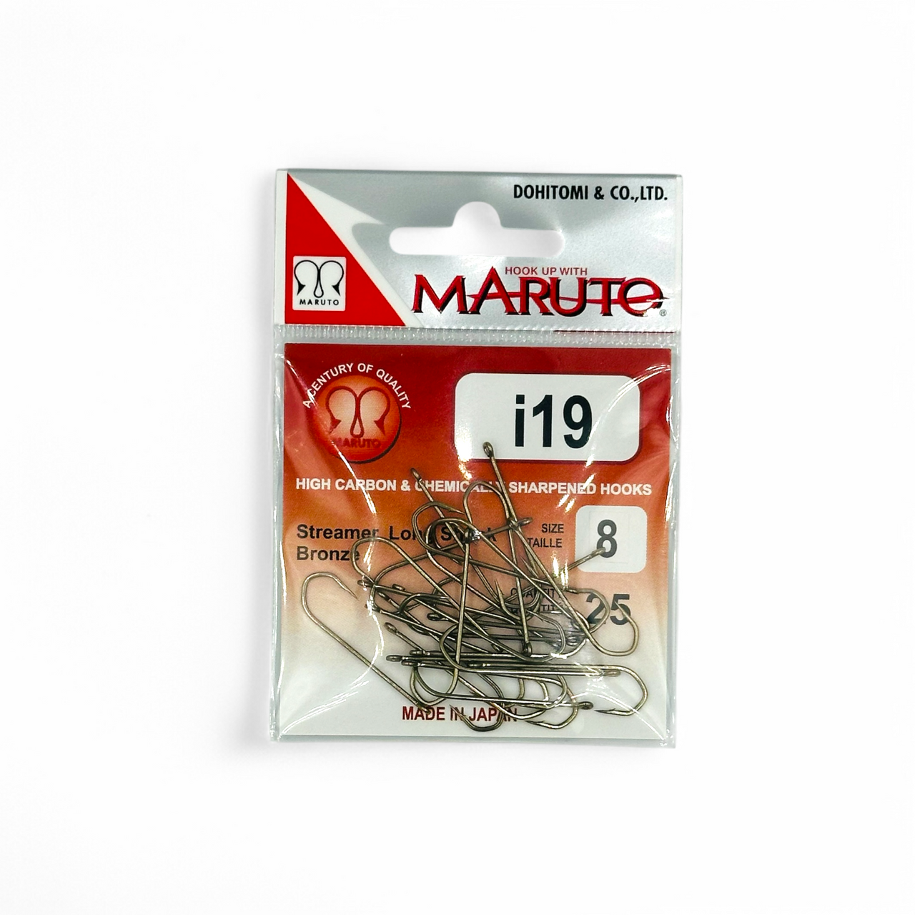 MARUTO I19 4X LONG SHANK HEAVY WIRE FLY HOOK