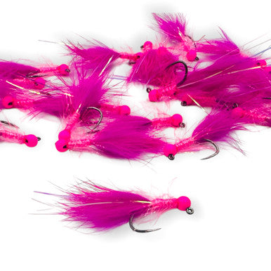 TODD'S SALMON BARBIE BOMBER JIG FLY #8 BARBLESS