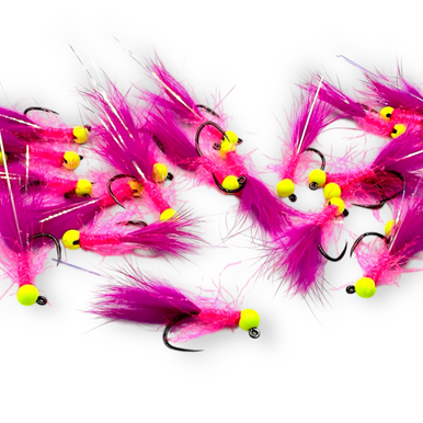 TODD'S SALMON MUTANT BOMBER JIG FLY #8 BARBLESS
